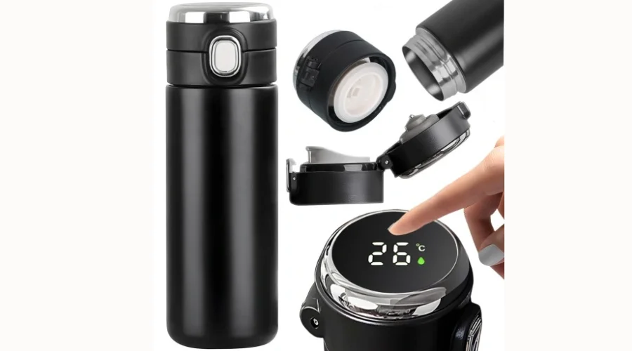 Kubek termiczny Duży termos z dzióbkiem 420 ml LCD Smart